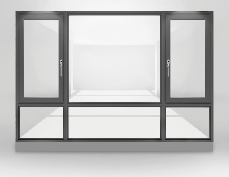 Hängende Vorhänge Typ Brücke Aluminium Gehäuse Fenster für Glas 5 27A 55 9A 5 12A 5