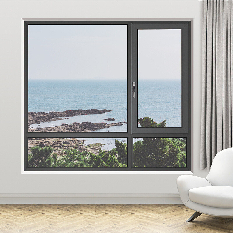 Hängende Vorhänge Typ Brücke Aluminium Gehäuse Fenster für Glas 5 27A 55 9A 5 12A 5