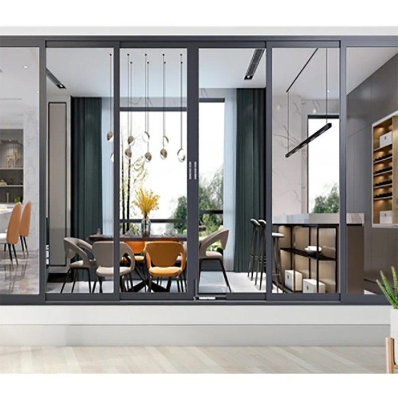 Minimalistisches Design Doppelschleudertür SKATES Lösung für Büro- und Wohnräume