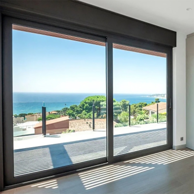 Optionale Farbe Wärmebrüche Doppelgehärtet Sicherheit Aluminium Glas Schiebetür 10% Rabatt