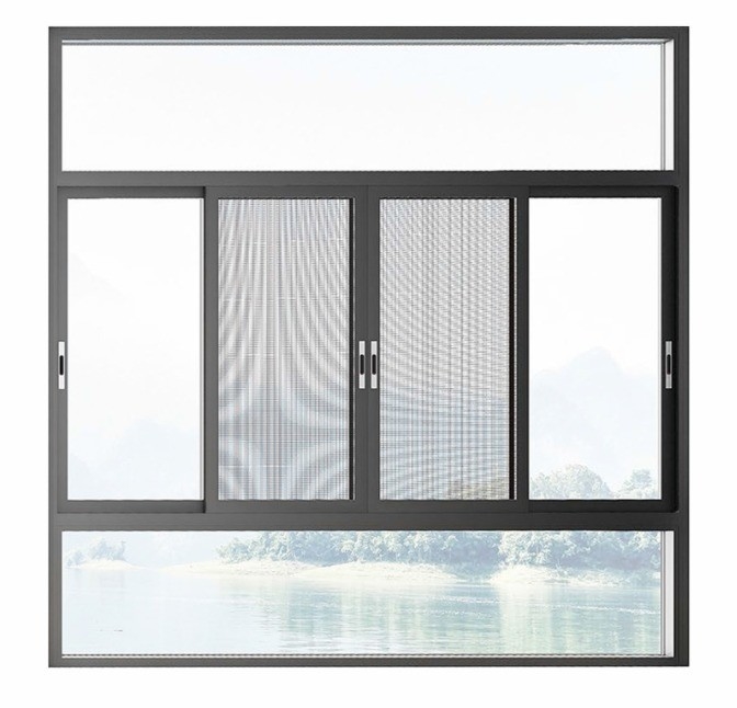 8-Wege Siegel Design Moskitonetz für Aluminium Schiebefenster