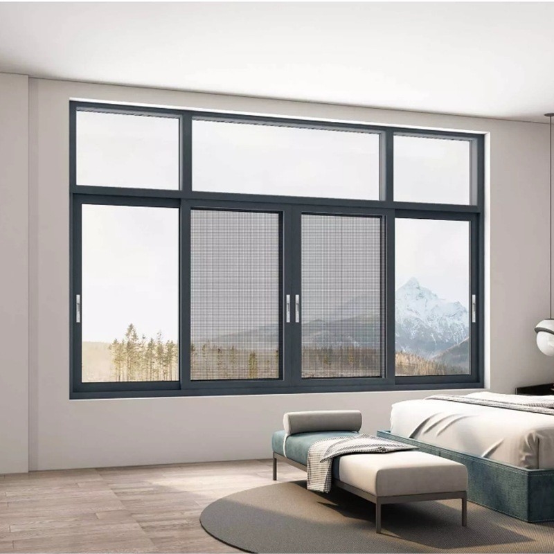 8-Wege Siegel Design Moskitonetz für Aluminium Schiebefenster