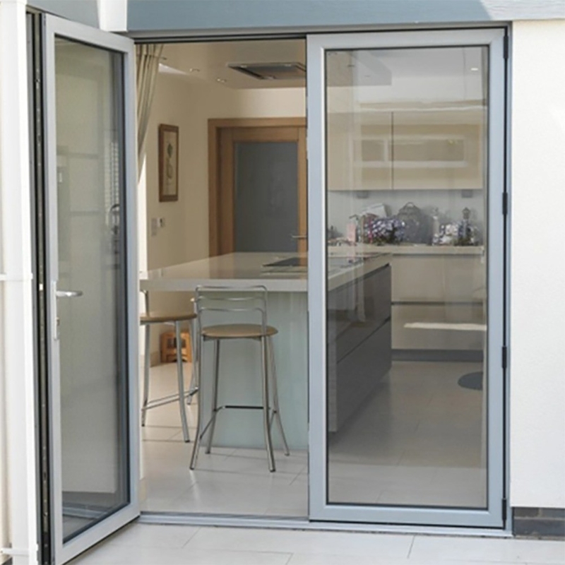 Optional Farbe Aluminium Französisch Glas Türen für Home Office Patio Casement Einfahrt