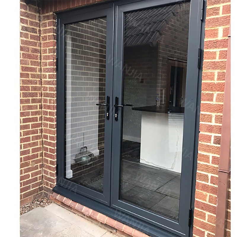 Optional Farbe Aluminium Französisch Glas Türen für Home Office Patio Casement Einfahrt