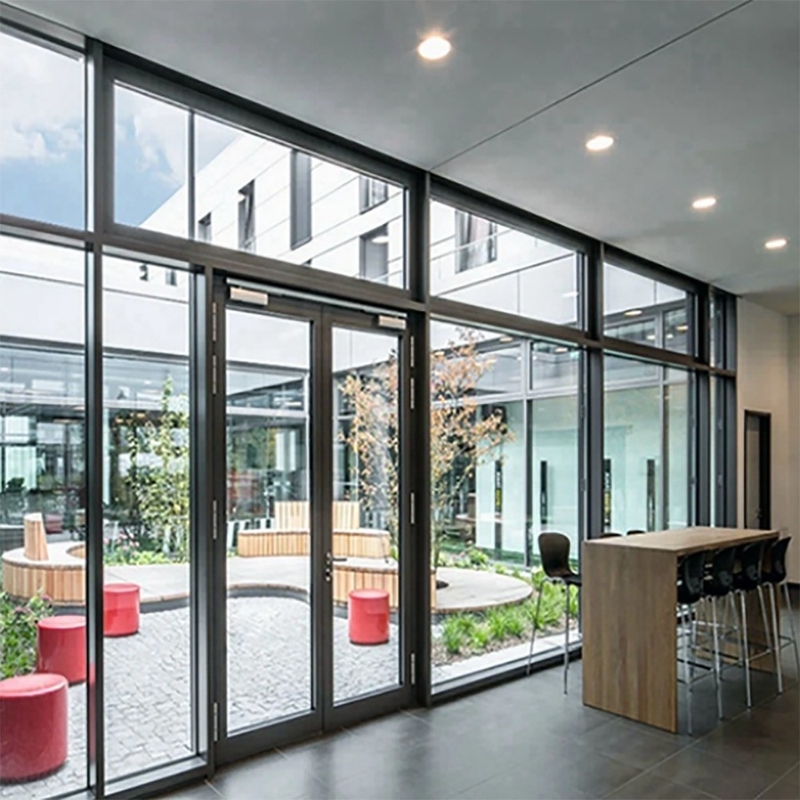 Australische Standard-Aluminium-Französische Tür Minimalistische Gestaltung Außen Doppelverglasung
