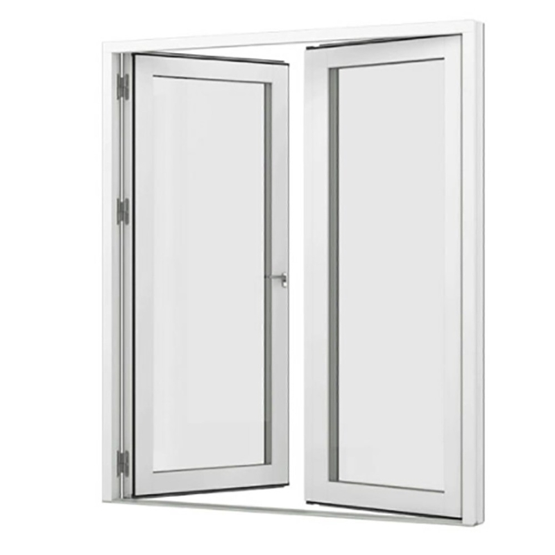 10 Versiegelungsschichten Skate Exterior Französisch Thermal Break Casement Türen mit Aluminiumrahmen