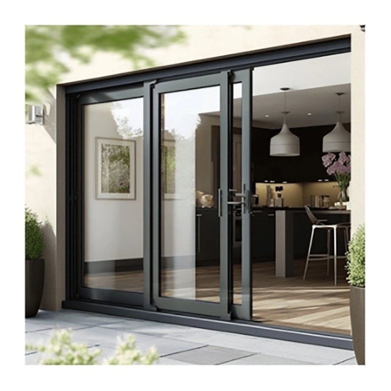 Fassaden Dekoration Lösung 70mm Aluminium Schiebetür für Service Wohnung Stadthaus