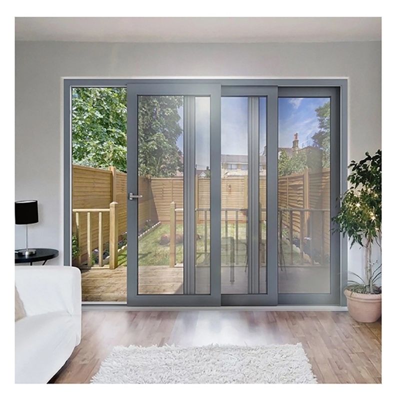 Fassaden Dekoration Lösung 70mm Aluminium Schiebetür für Service Wohnung Stadthaus