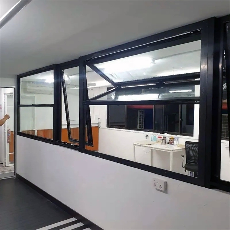 Aluminium-Zweifachfenster mit 1,4 mm Aluminiumwanddicke und 70 mm Fensterrahmenbreite