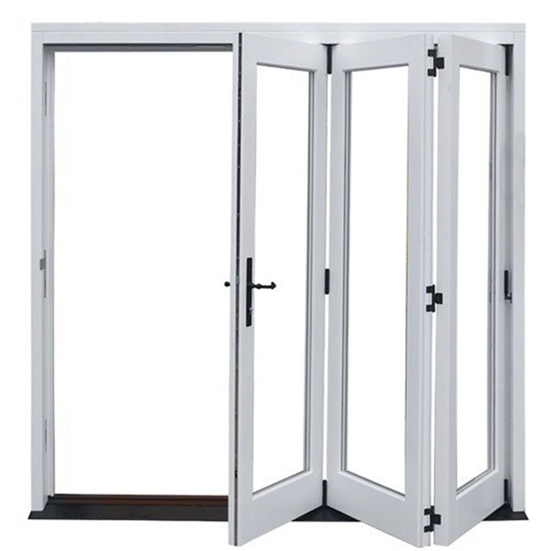 Modernes Design Klappbildschirm Schalldichte Glas Aluminium Bifold Fenster mit ≤2,1 K Wert