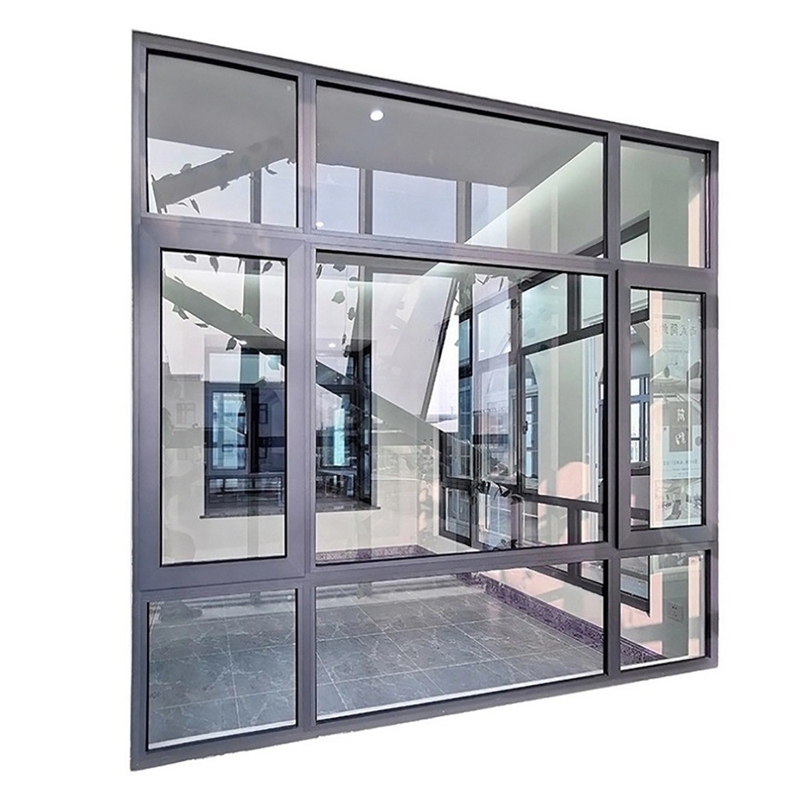 Französische Fenster aus Glas mit 304 Edelstahl-Gitter und SKATE Originalhardware