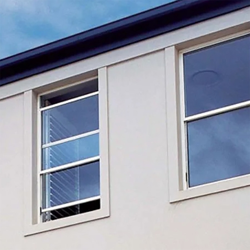 Doppelhängende Fenster mit 5 27A 55 9A 5 12A 5 Glas und Edelstahl-Schirmnetz