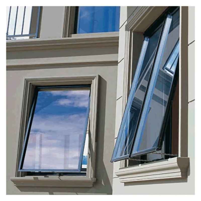 Stufe 6 Wasserdichtheit SKATE Schwarze Markise Fenster mit Aluminiumrahmen