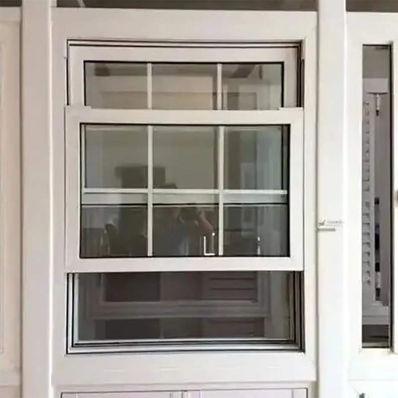 Aluminiumglas automatisches vertikal gleitendes, doppelt gehängtes Fenster für hängende Vorhänge