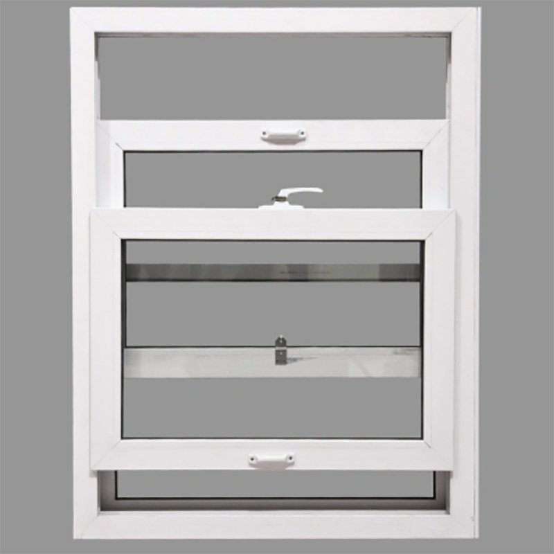Aluminiumglas automatisches vertikal gleitendes, doppelt gehängtes Fenster für hängende Vorhänge