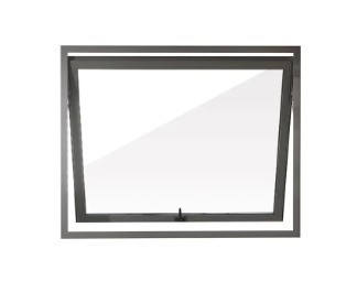 Klappbildschirm Aluminium-Oberhangfenster für eine fortschrittliche Fassadendekorationslösung