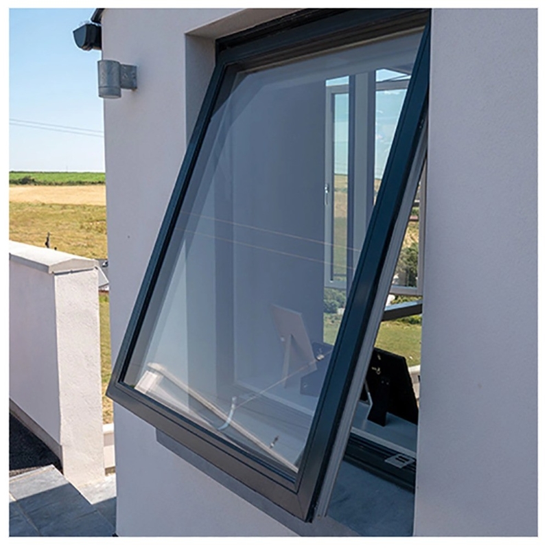 Stufe 9 Widerstand gegen Winddruck Hängende Aluminium-Oberhang Fenster für kundenspezifische Design-Projekt