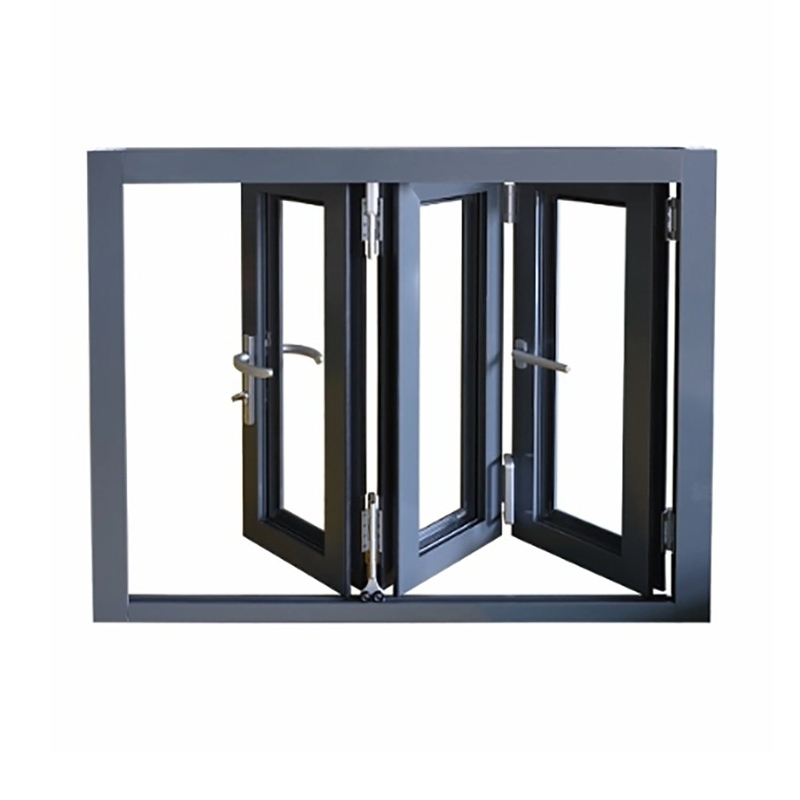 Stufe 9 Widerstand gegen Winddruck Zweifachfenster aus thermischem Aluminiumprofil