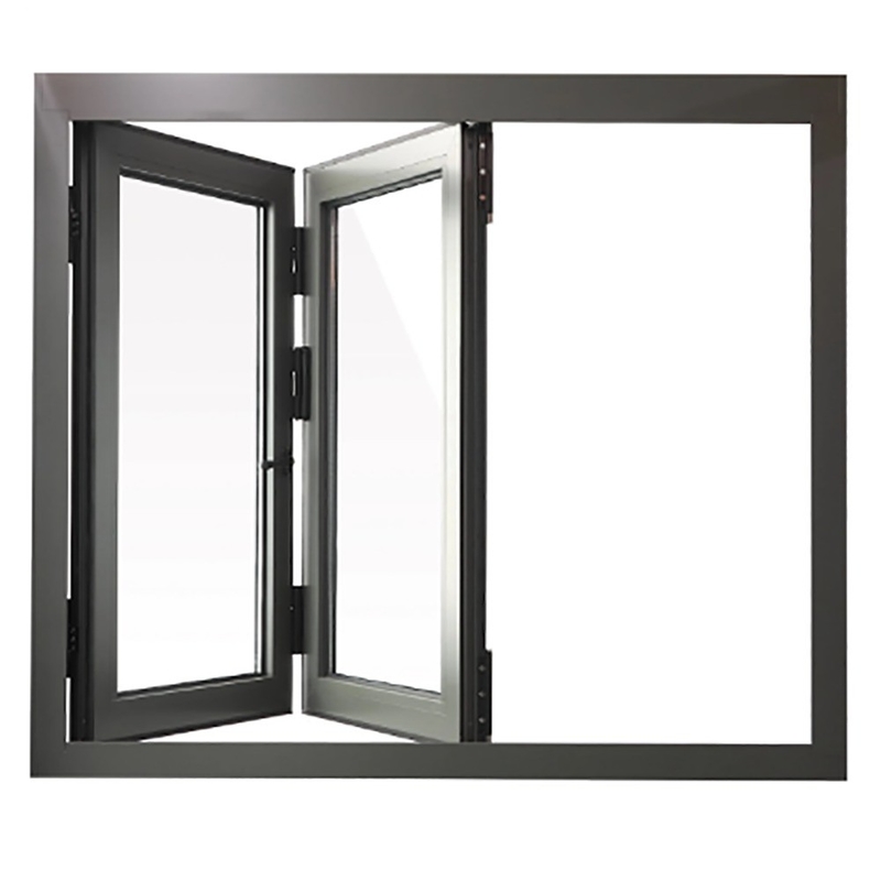 Stufe 9 Widerstand gegen Winddruck Zweifachfenster aus thermischem Aluminiumprofil