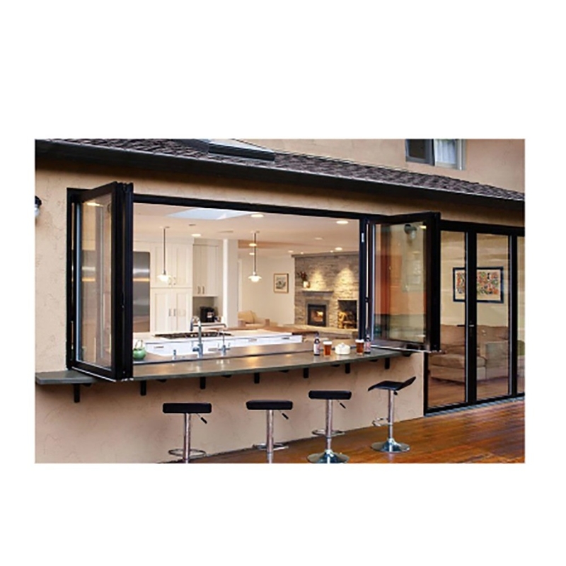 Wärmeabbruch-Aluminiumlegierung Bi-Fold-Fenster mit hoher Wärmedämmung für Wohnungen