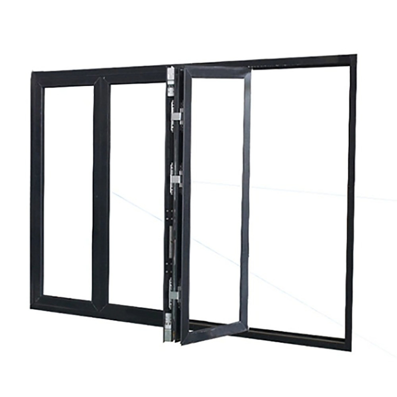 Schleiervorhang Doppelgehärtetes Aluminium Bi-Fold-Fenster für Wohnraum Werkstatt Bad