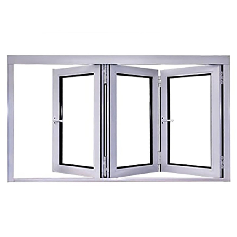 Schleiervorhang Doppelgehärtetes Aluminium Bi-Fold-Fenster für Wohnraum Werkstatt Bad