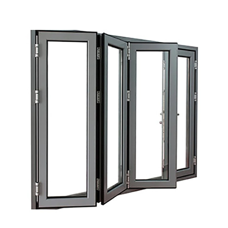 Schleiervorhang Doppelgehärtetes Aluminium Bi-Fold-Fenster für Wohnraum Werkstatt Bad