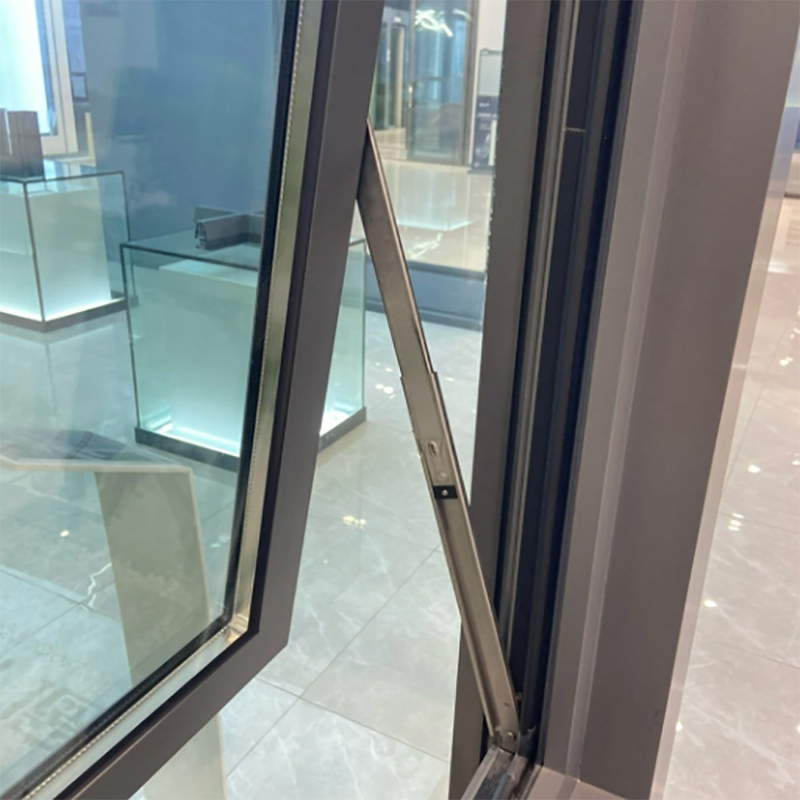 Custom Made Aluminium Top Hung Home Window mit Doppelglas und Luftdichtheit Stufe 8