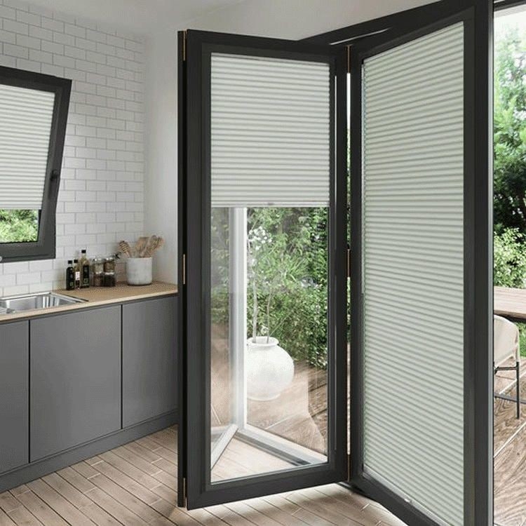 Villa wasserdicht, zweifaltbar, Außen-Aluminium-Zweifachtüren mit Winddruckbeständigkeit von Stufe 9