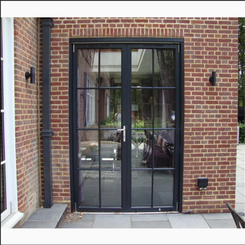 Höchste Qualität Patio Außen Aluminium Verkleidung Doppelglas Tür mit 8-Wege Siegel Design