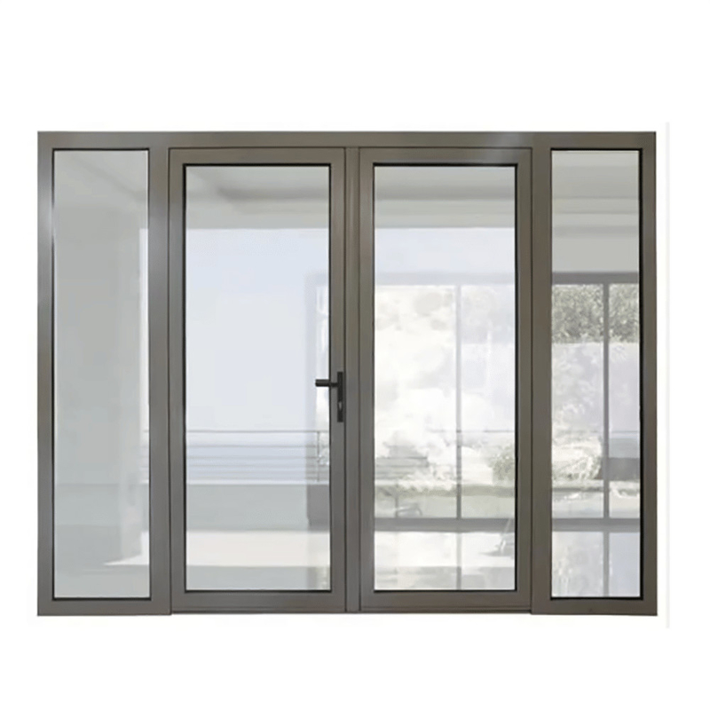 Höchste Qualität Patio Außen Aluminium Verkleidung Doppelglas Tür mit 8-Wege Siegel Design