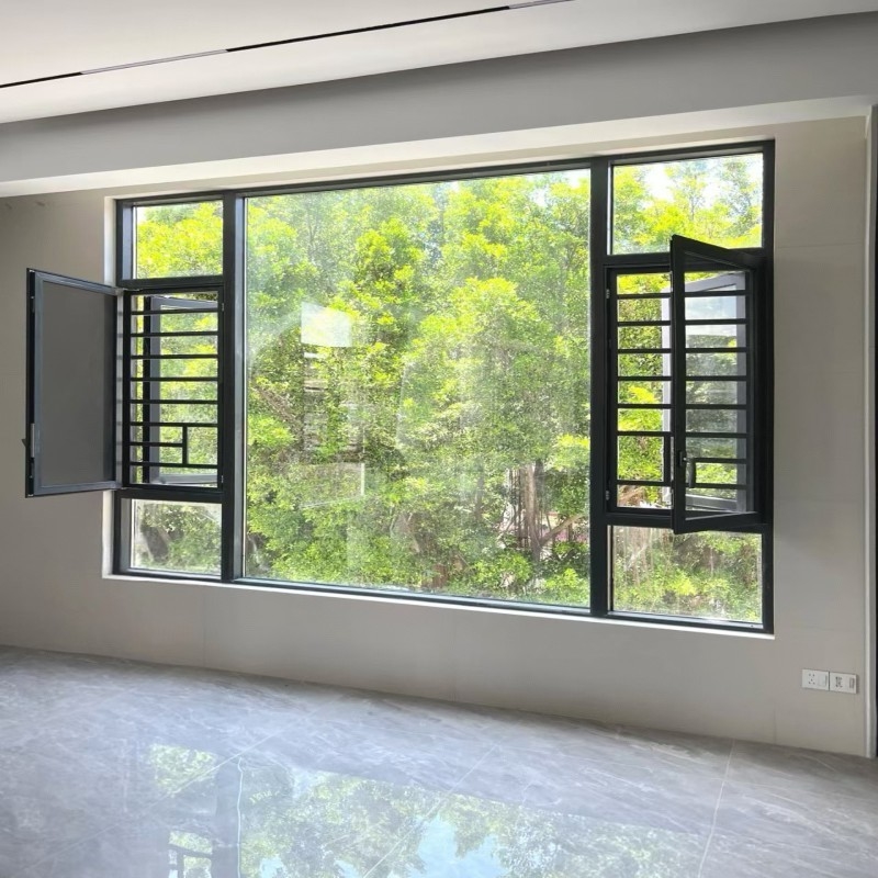 Energieeffiziente Wärmebrüche aus Aluminium-Gehäuse, Wetterfestigkeitsfenster für Wohn- und Gewerbezwecke