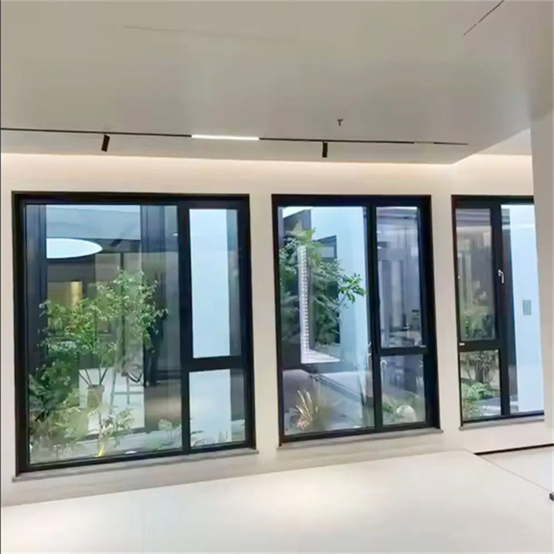 Energieeffiziente Wärmebrüche aus Aluminium-Gehäuse, Wetterfestigkeitsfenster für Wohn- und Gewerbezwecke