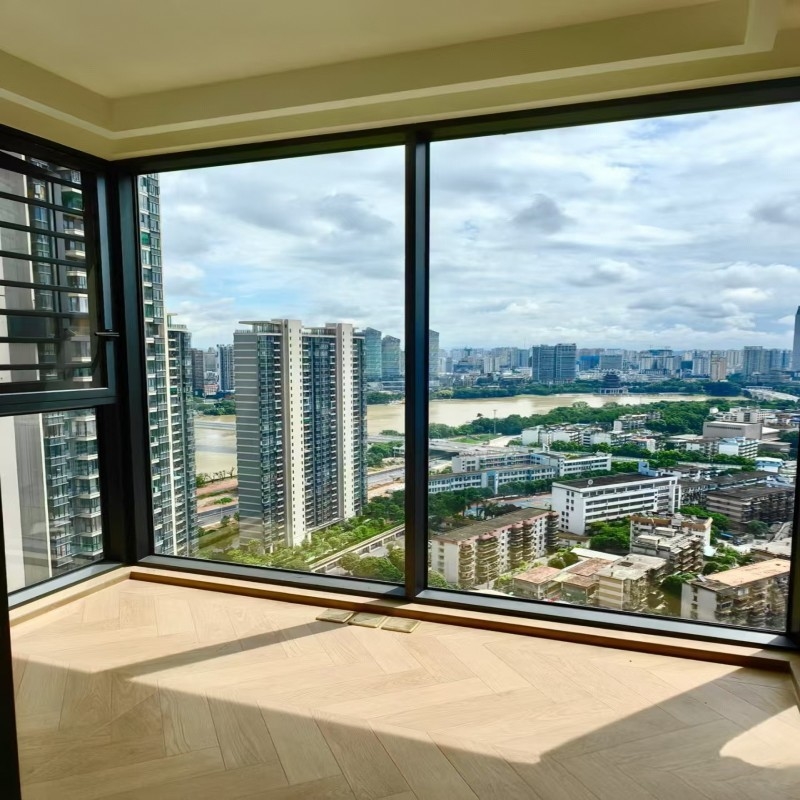 Moderne Design-Stil Schalldichte Gehäuse Fenster mit thermischen Bruch Aluminiumprofil Lärmreduzierung Lösung