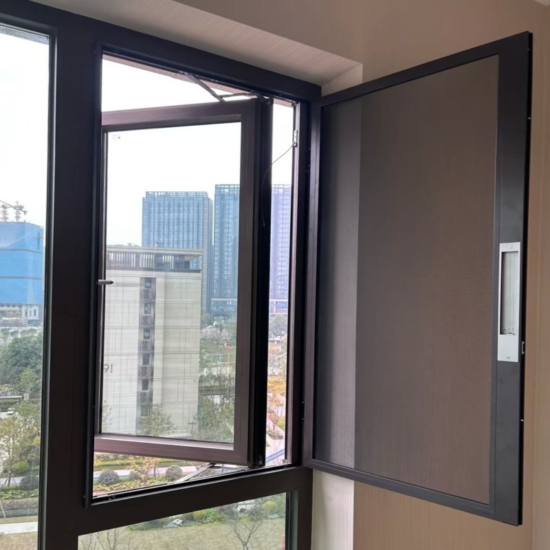 Moderne Design-Stil Schalldichte Gehäuse Fenster mit thermischen Bruch Aluminiumprofil Lärmreduzierung Lösung