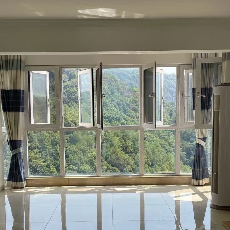 Moderne Design-Stil Schalldichte Gehäuse Fenster mit thermischen Bruch Aluminiumprofil Lärmreduzierung Lösung