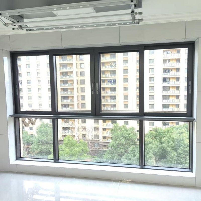 Modisches neues Design Aluminium Doppelverglasung Schiebefenster mit Low-E-Glas für kleine Räume