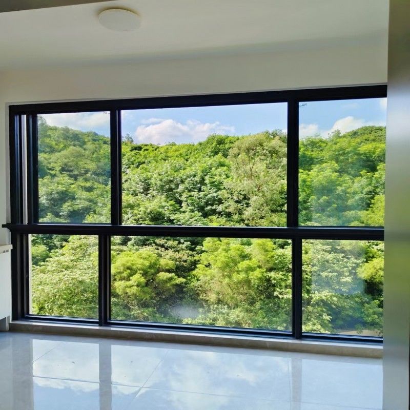 Modisches neues Design Aluminium Doppelverglasung Schiebefenster mit Low-E-Glas für kleine Räume