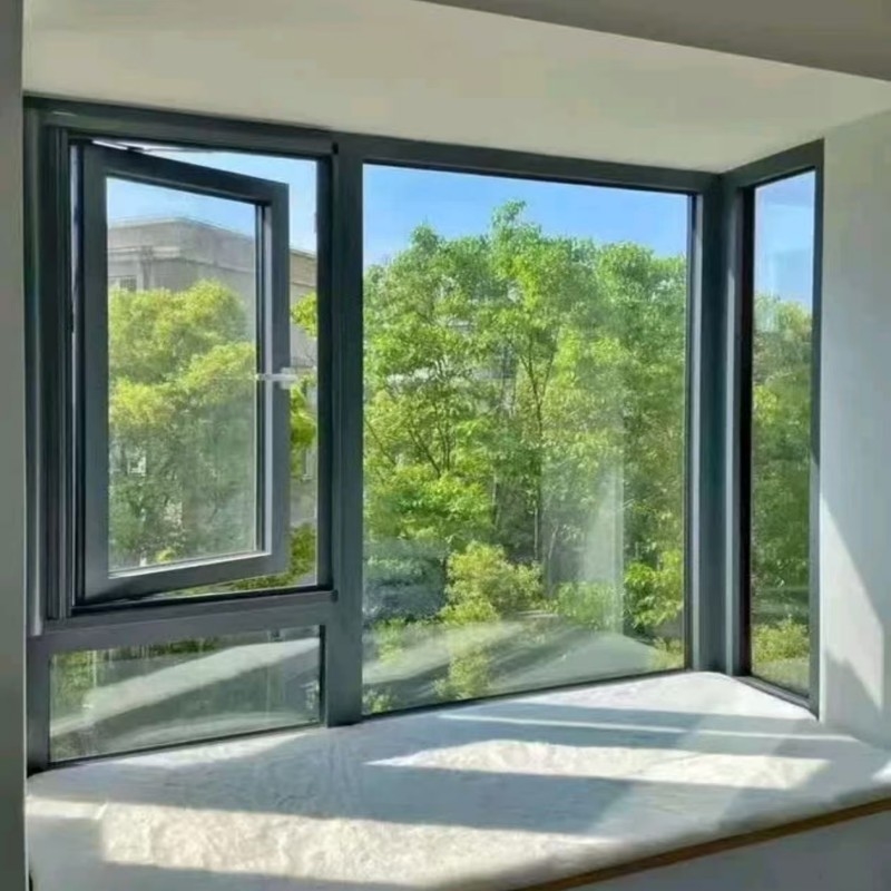 Hochleistungs-Premium-Aluminium-Fenster mit gehärtetem Glas für höchste Festigkeit
