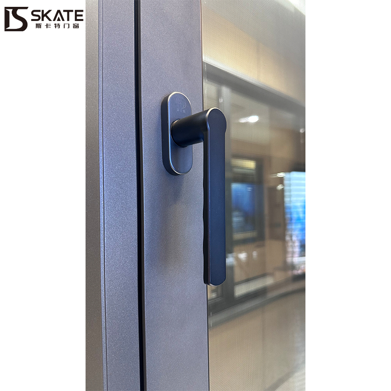 Premium-Aluminium-Gehäuse Wetterfestheit gehärtetes Glasfenster für Häuser und Büros mit SKATE Original Hardware