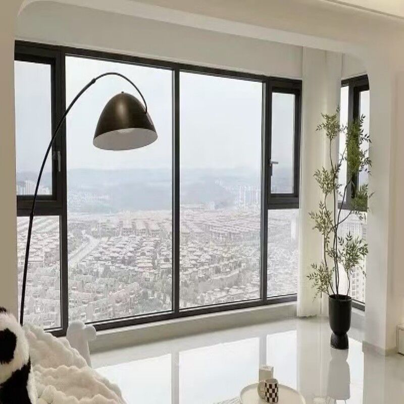 NFRC-zertifiziertes Fenster aus modernem Design aus Aluminium mit Pulverbeschichtung und mehreren Versiegelungsschichten