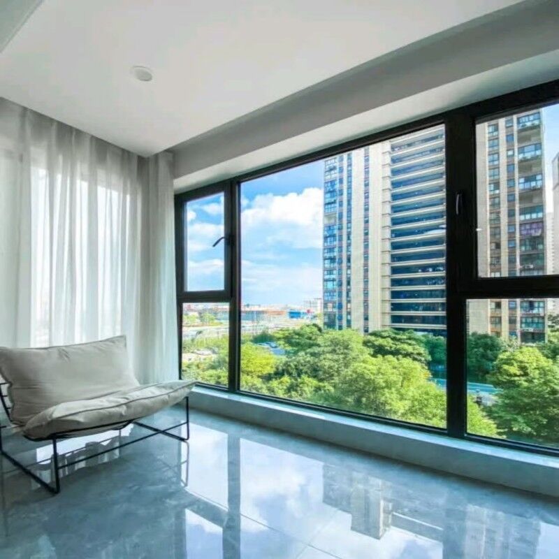 Kalifornien Titel 24 zertifizierte Aluminium-Gehäuse Fenster mit Multi-Point-Sperrsystem und verstärkte Scharniere für moderne Häuser