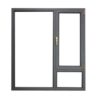 Stufe 8 Luftdichtheit Aluminium-Gehäuse Fenster mit 304 Edelstahl-Gitter