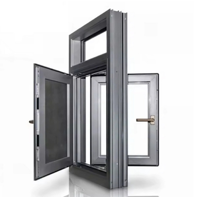 Wasserdichtheit Stufe 6 SKATE Aluminiumfenster mit Dreifachverglasung und Bildschirm