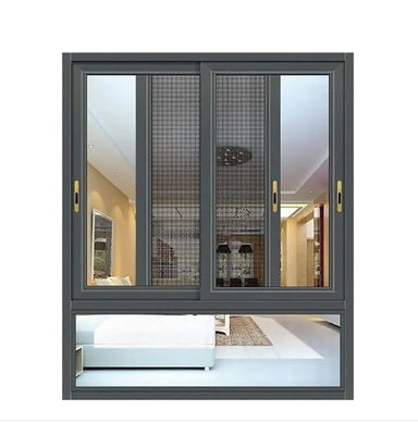 Fabrik-Direktverkauf Aluminium vertikal gleitendes Fenster mit 1,8 Wanddicke
