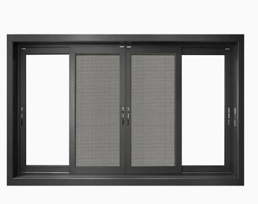 80 mm Breite Horizontale Öffnungsfenster aus Aluminium und Glas für gewerbliche Gebäude