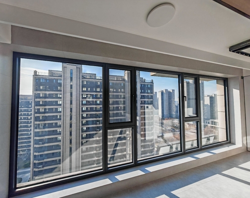 Wärmeabbruch Aluminiumlegierung Gehäuse Fenster mit 1,8 mm Wanddicke