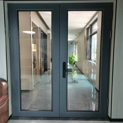 Neueste Design Thermal Break Aluminium-Gehäuse Türen mit 35dB Schalldämmung